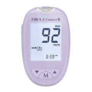 FORA 6 Connect | All-in-One Health Meter for the Family | Blood Glucose, Ketone, Cholesterol, Uric Acid, Hemoglobin, Hematocrit Tests | Bluetooth E-Diary | Family Care | Lavender Purple